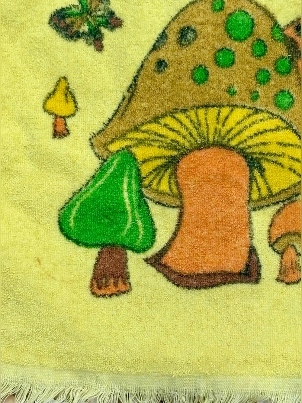 Vintage Cannon Merry Mushroom Hand Towels (set of 2)